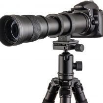 Fotga 420-800mm f / 8.3-16 Super Telezoom Lens Telephoto Lens Zoom Lens Vario Lens Lens with T-Nikon T2 Adapter for Nikon D7200 D700 D3000 D5500 D3000 D500 D3300 D3200 D3100 D3000 D850 D810 D700 D610 D500 D90 D80 and more SLR camera