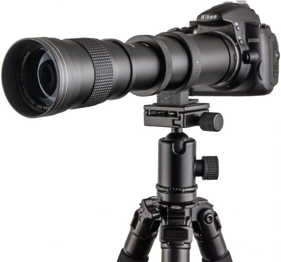 Fotga 420-800mm f / 8.3-16 Super Telezoom Lens Telephoto Lens Zoom Lens Vario Lens Lens with T-Nikon T2 Adapter for Nikon D7200 D700 D3000 D5500 D3000 D500 D3300 D3200 D3100 D3000 D850 D810 D700 D610 D500 D90 D80 and more SLR camera