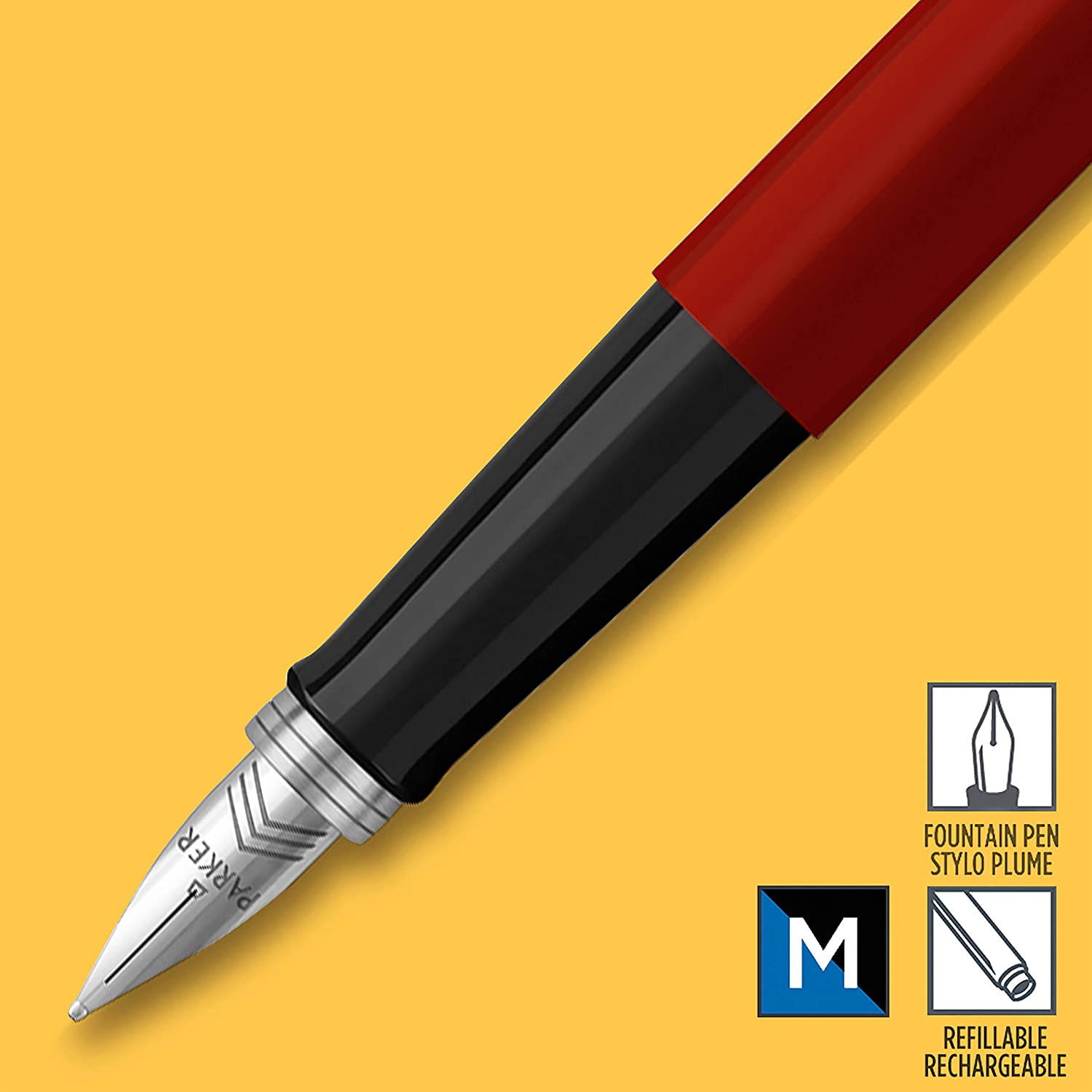 Parker Jotter Originals Fountain Pen, Red - Image 3