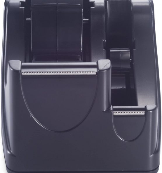 OIC Officemate 2-in-1 Heavy Duty Tape Dispenser with Storage Compartment, Black - Image 3