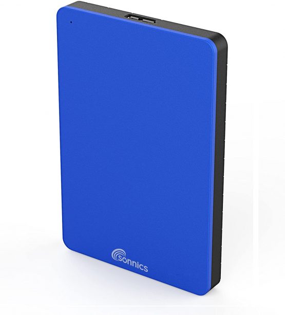 Sonnics 500GB White External Portable Hard drive USB 3.0 Compatible with Windows PC, Mac, Smart tv, XBOX ONE & PS4