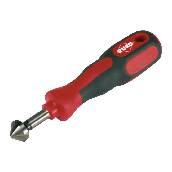 Ruko HSS Hand Deburrer with Countersinker, Bright Finish, 15.0 mm Diameter, R102144