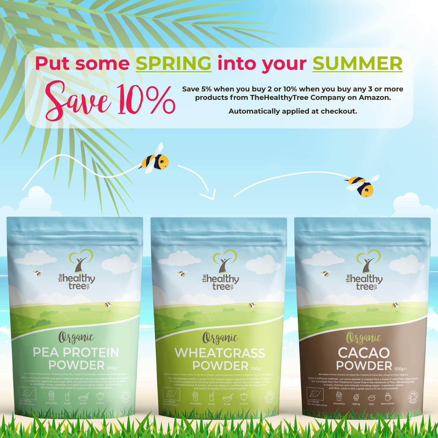 Organic Maca Powder by TheHealthyTree Company for Vegan Smoothies Oats and Baking, High in Vitamin B2, Fibre - Image 3