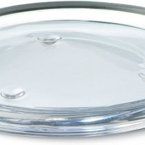Bolsius Round Candle Plate, Glass, "Transparent"