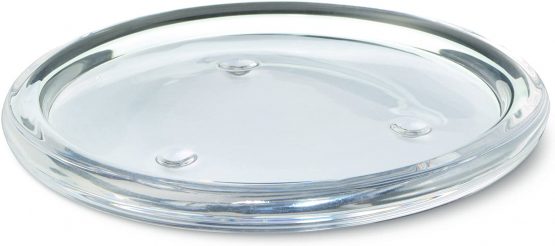 Bolsius Round Candle Plate, Glass, "Transparent"