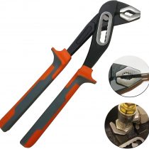 SHARP-Tec 250 mm Groove Joint Water Pump Pliers, Adjustable Wrench Plumbing Tools, Tongue-and-Groove Pliers, 90mm Jaw Capacity Pipe Spanner