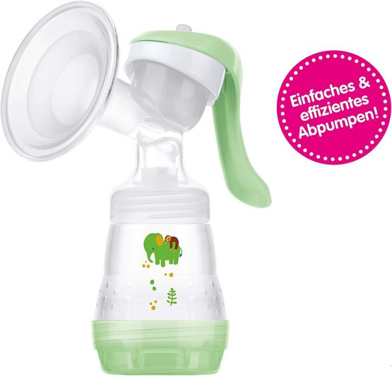 MAM Manual Breast Pump, Soft Silicone Breast Pump with 'One Size Fits All' Funnel, Baby Feeding, Newborn Essentials, (Designs May Vary) - Image 3