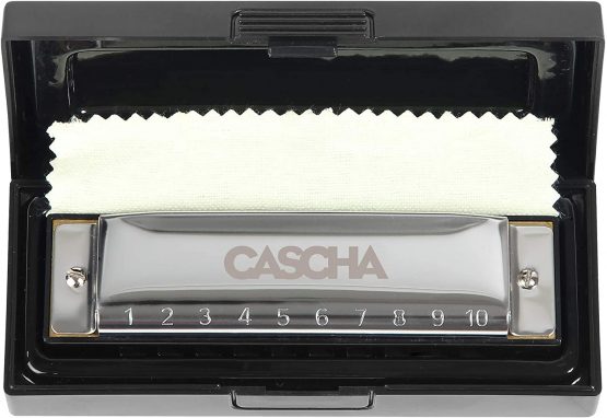 CASCHA Harmonica, Key of Bb, Diatonic Blues Harmonica Set, Mouth Organ for Kids and Beginners with Case and Care Cloth - Image 4