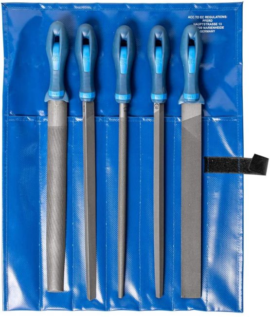 Pferd 11800552 Type Cut 2 Machinist's File Set, Multi-Colour, 300 mm, Set of 5 Pieces