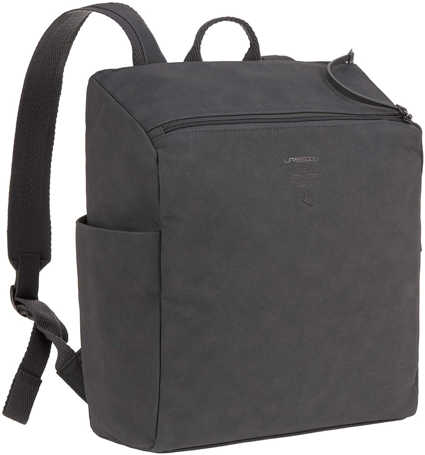 Lässig Baby Nappy Changing Backpack Diaper Bag with Accessories/Tender Backpack, Anthracite, 3 Stück (1er Pack) - Image 2