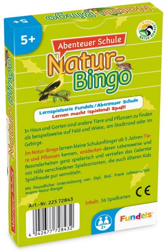 ASS Altenburger 22572843 Adventure School Nature Bingo Card Game - Image 2