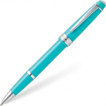 Cross Bailey Light Polished Teal Resin Rollerball Pen INCL. Premium Gift Box - Refillable Medium Gel Ink Rollerball AT0745-6