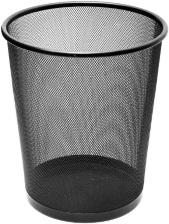 Tebery 4-Set Circular Mesh Wastebasket Trash Can, Waste Basket Garbage Can Bin for Bathrooms, Kitchens, Home Offices, Dorm Rooms (Black) - Image 3