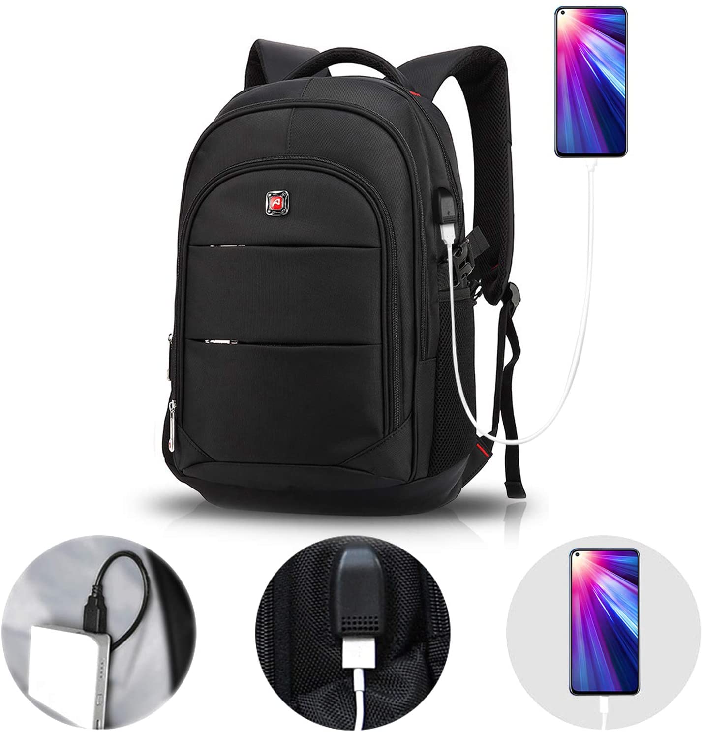 FANDARE Unisex Laptop Backpack Business Daypacks Travel Slim Laptops ...