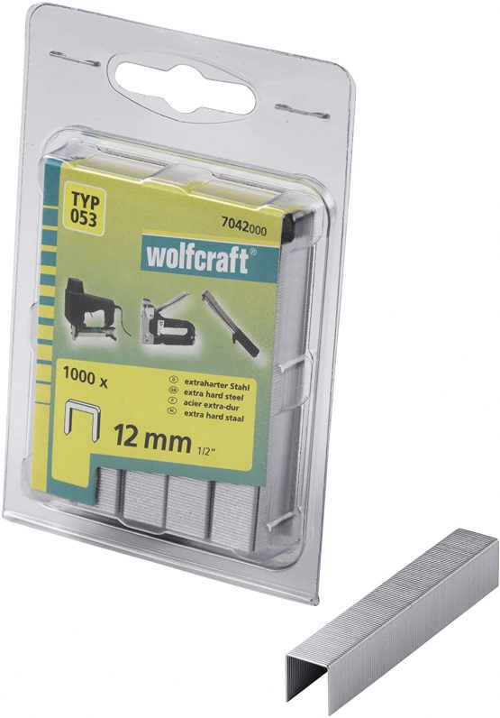 wolfcraft |1000 Broad back staples type 053, extra hard steel, 12 mm | 7042000