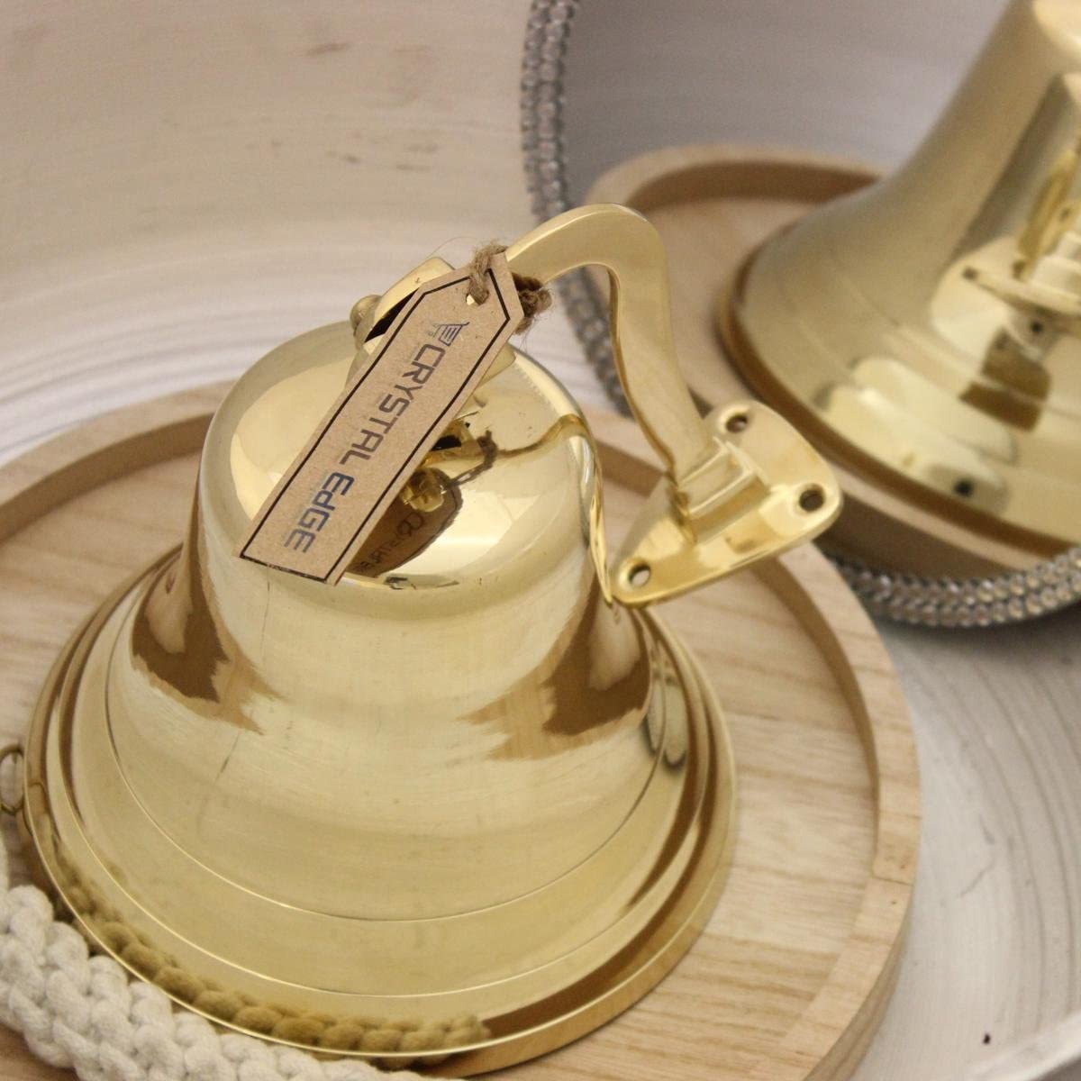 7″ Full Brass Ship Bell With Bracket Door Bell BigaMart