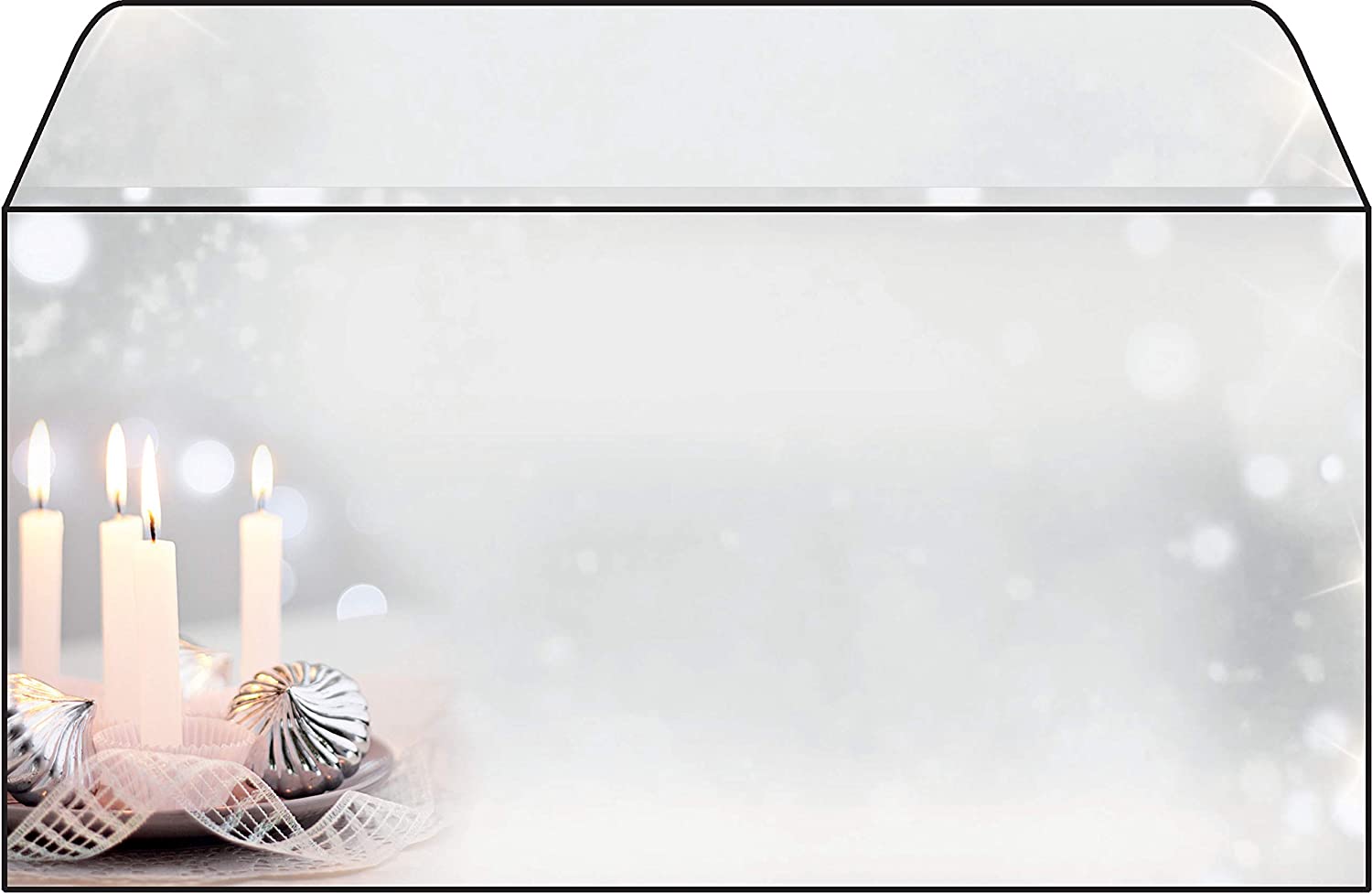 SIGEL DU178 Christmas envelopes "Christmas Silence", DL, without window, 90 gsm, 50 Pieces, Christmas Silence, gray - Image 2