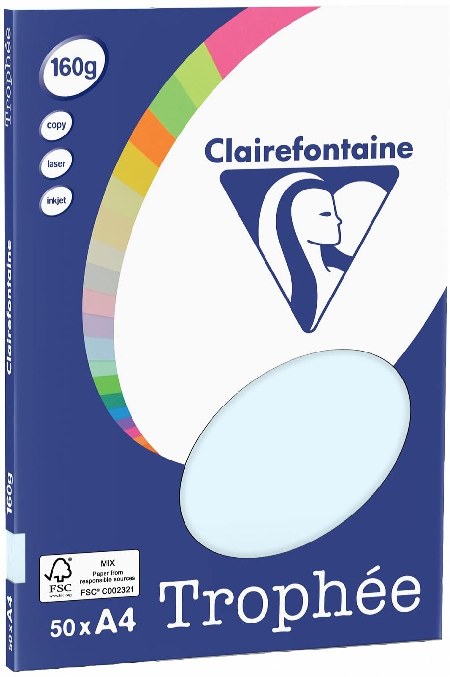 Clairefontaine Inkjet Paper 30991 A4 - 160g A4 - 160g blue, DIN A4