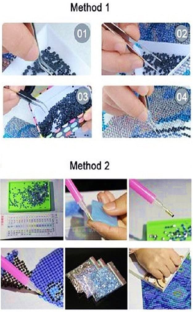YEESAM ART New 5D Diamond Art Kit, Tiger Family 30 * 40 - Image 3