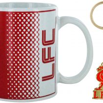 L.F.C Official Liverpool Football Ceramic 11oz Mug & Crest Keyring Gift Set