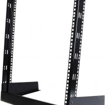 StarTech 12U Open Frame Network Rack - 19" 2 Post Free Standing Desktop Rack for Computer, AV, Media, IT, Data & Server Room Equipment (RK12OD),Black