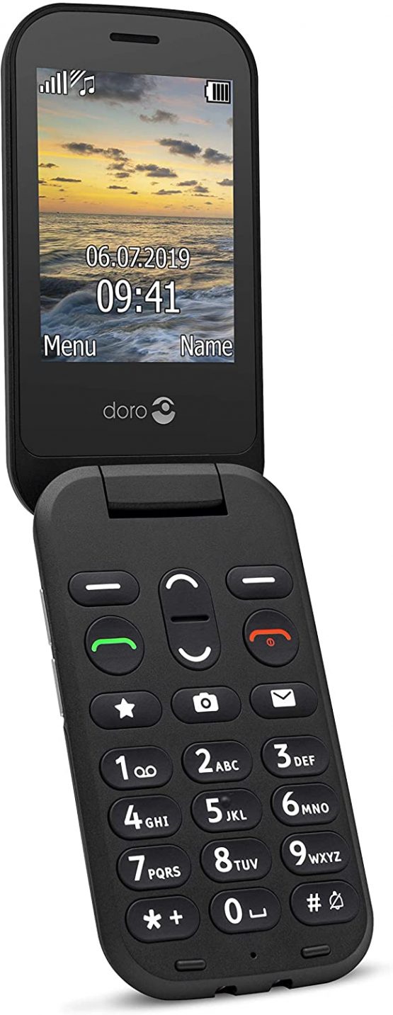 Doro 6040 Unlocked 2G Dual SIM Clamshell Big Button Mobile Phone for Seniors with 2.8" Screen, GPS Localisation and Cradle Included (Black) [UK and Irish Version] - Image 4