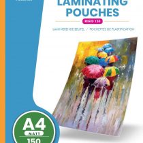 Deskit A4 Laminating Pouches, Matt, 150 Microns, 80 per Pack. Clear and Durable Presentations with a Modern Finish
