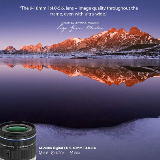 Olympus Mo Digital ED 9-18 mm F4.0-5.6 Lens, Wide Angle Zoom, Suitable for All MFT Cameras (Olympus OM-D & PEN Models, Panasonic G-Series), Black - Image 3