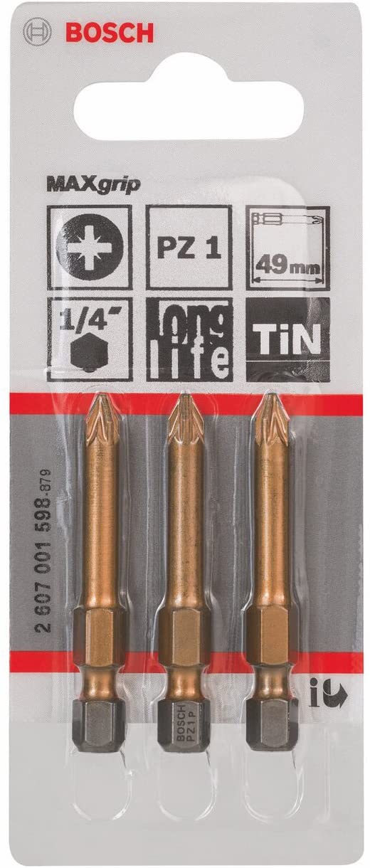 Bosch 2607001598 Max Grip Screwdriver Bit, Blue, 49mm - Image 2
