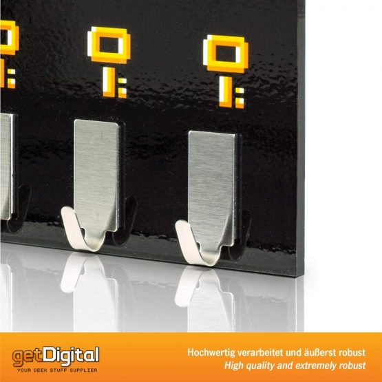 getDigital Dangerous To Go Alone Key Rack - Geeky Home and Office Decor Wall-Mounted Key Holder with 5 Metal Hooks - 21 x 16 cm - Image 4