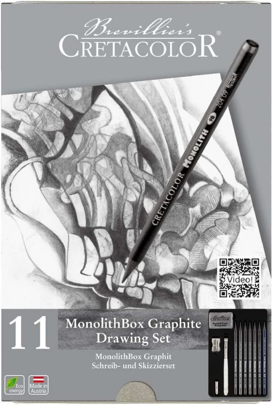 Cretacolor 204 30 Monolith Set 11 Pieces with Eraser and Sharpener