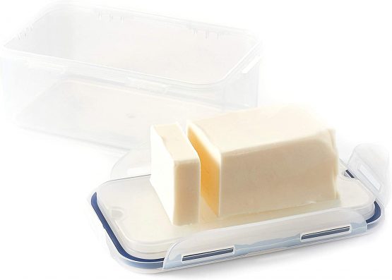 Lock & Lock Butter Keeper, Clear, 18 x 11 x 6.5 cm