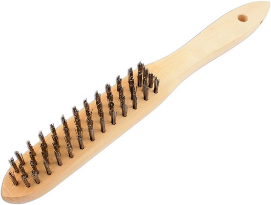 Connect 32128 4-Row Wooden Handle Wire Brush (Pack of 4) - Image 2