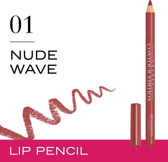 Bourjois Levres Contour Edition Lip Liner and Pencil 1 Nude Wave Nudes, 1.14g, 330011 - Image 2