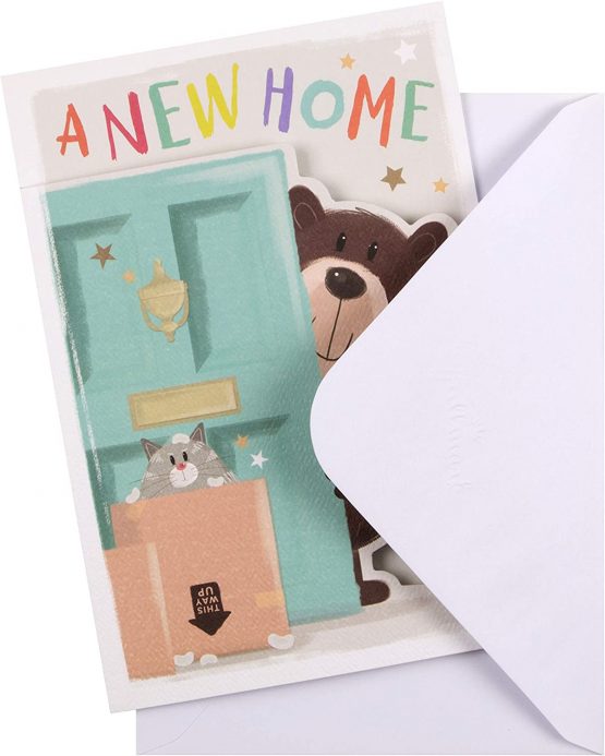 New Home Congratulations Card from Hallmark - Cute 'All About Gus' Design - Image 2