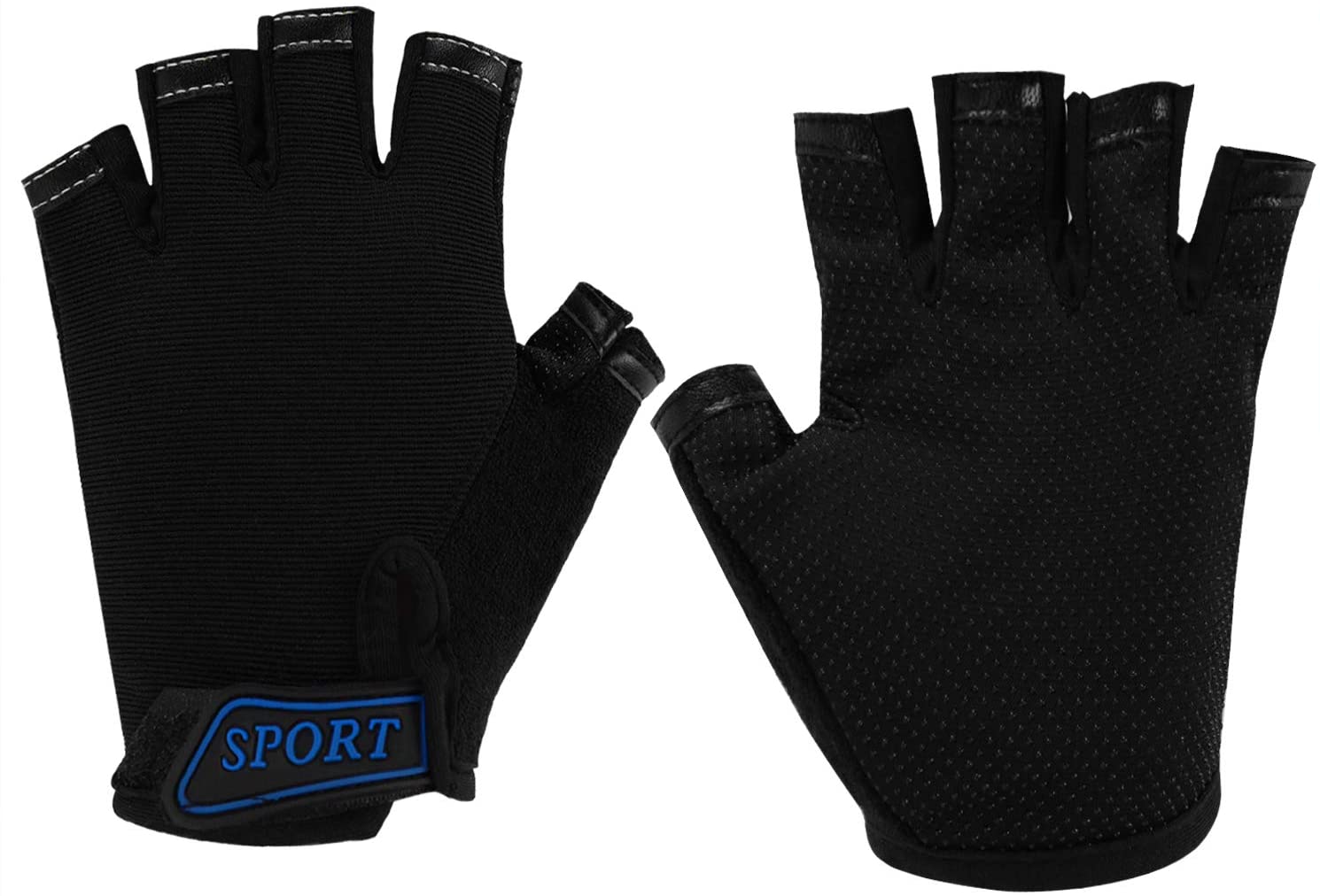 Girls Boys Half Finger Cycling Gloves Sport GYM Gloves Racing Mitts Non-slip Gel Breathable Short Finger Summer Gloves Mountain Road Bike Riding Bicycle Running Gloves - Image 2