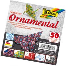 Folia ornamental origami paper 80 g/m², 50 sheets in 5 designs, assorted