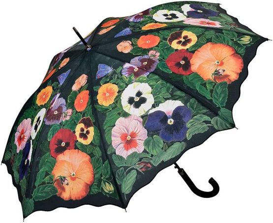 VON LILIENFELD Umbrella Automatic Floral Motif Women Pansies