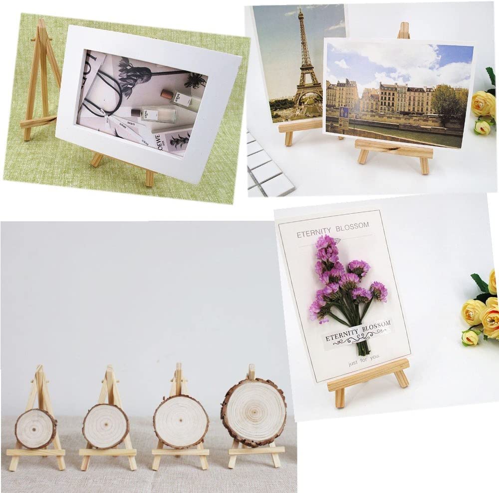 JZK® 10 x Mini Little Small Wood Chalkboard Display Easel Party Sign Photo memo Holder Place Card Name Card Table Number Holder Stand for Wedding Birthday Baby Shower Party & bar Table Setting - Image 4