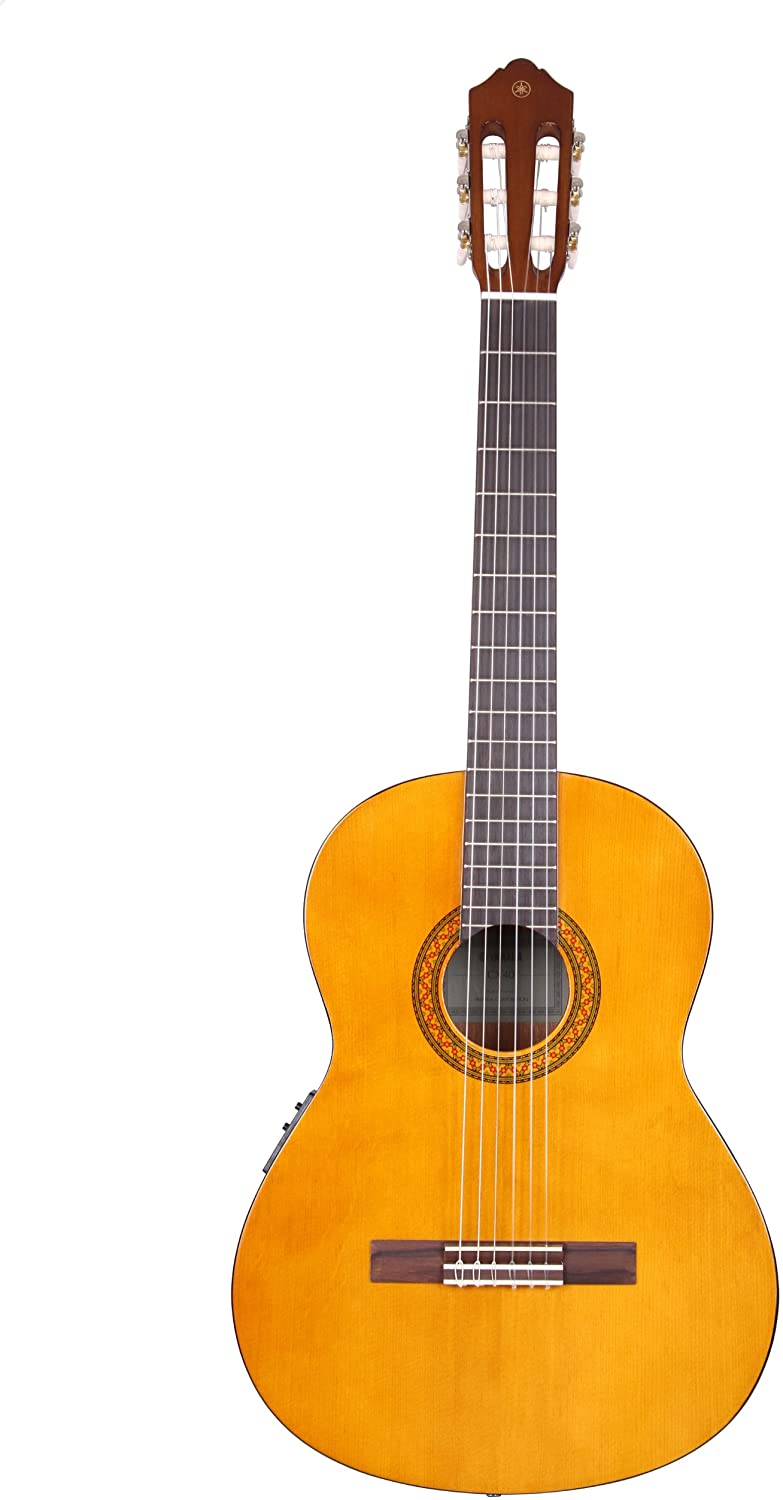 Yamaha CX40 Electro Classical Guitar - Affordable, Quality Instrument with Built-In Pickup, Natural, 100 cm