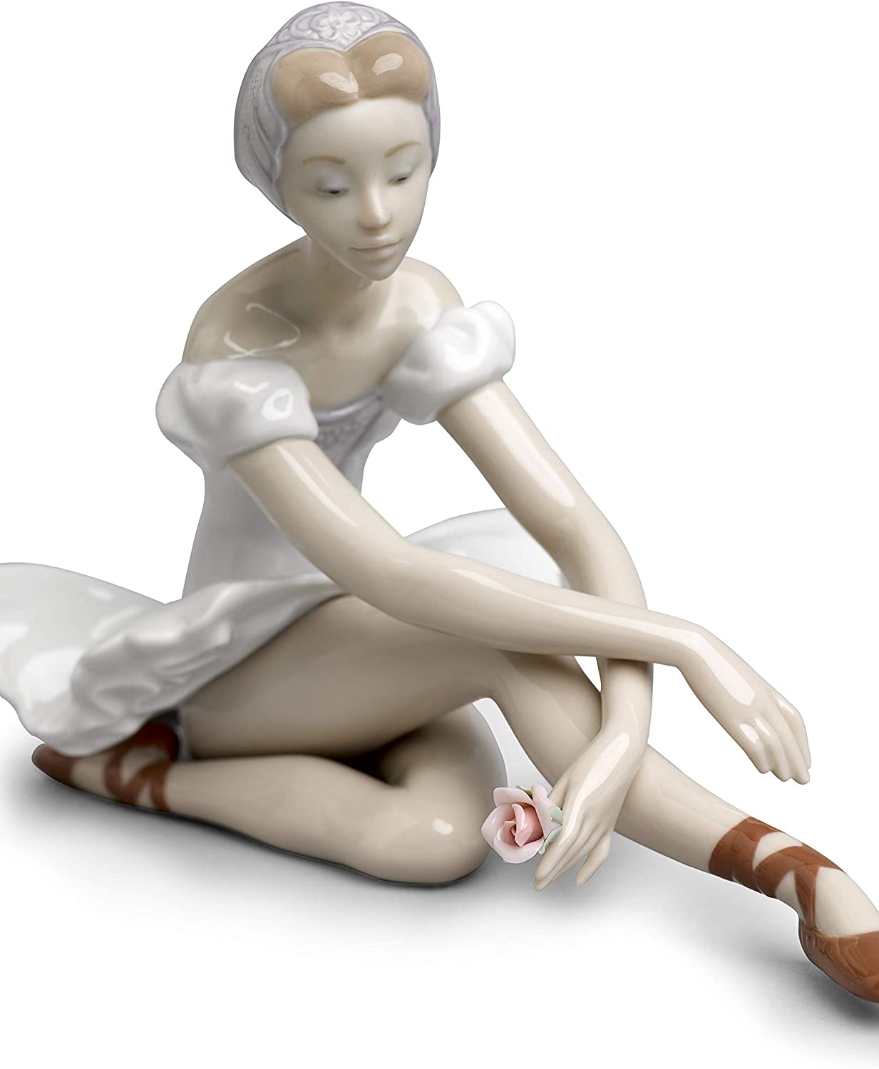 LLADRÓ Rose Ballet Figurine. Porcelain Figure Figure, White - Image 3