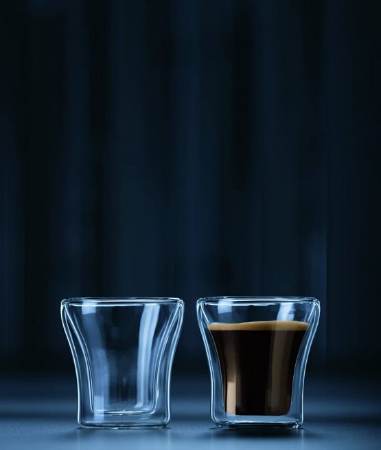 Bodum ASSAM Coffee Glass Set (Double-Walled, Dishwasher Safe, 0.1 L/4 oz) - Pack of 2, Transparent - Image 4
