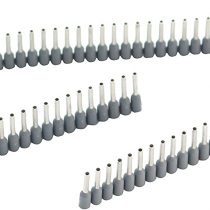Jokari 60175 Ferrule Stripes Size: AWG 20 (0.75 mm²), Length 8mm, Multi-Coloured, Set of 500 Pieces