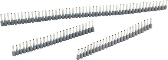 Jokari 60175 Ferrule Stripes Size: AWG 20 (0.75 mm²), Length 8mm, Multi-Coloured, Set of 500 Pieces