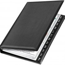 Veloflex Silver 4155590 Business Card Ringbinder File 4 Round Ring Mechanism 16 mm Wide 14.5 x 22.5