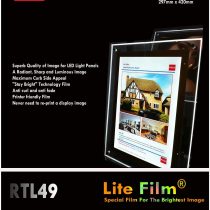 RTL49 - A3 x 50 sheets for any Inkjet & Laser Printers (Copiers) - Back lit Paper / Lite Film ® for LED Light Pocket / LED Light Panel / LED Lightbox - £66.00 + vat and Next day delivery is available
