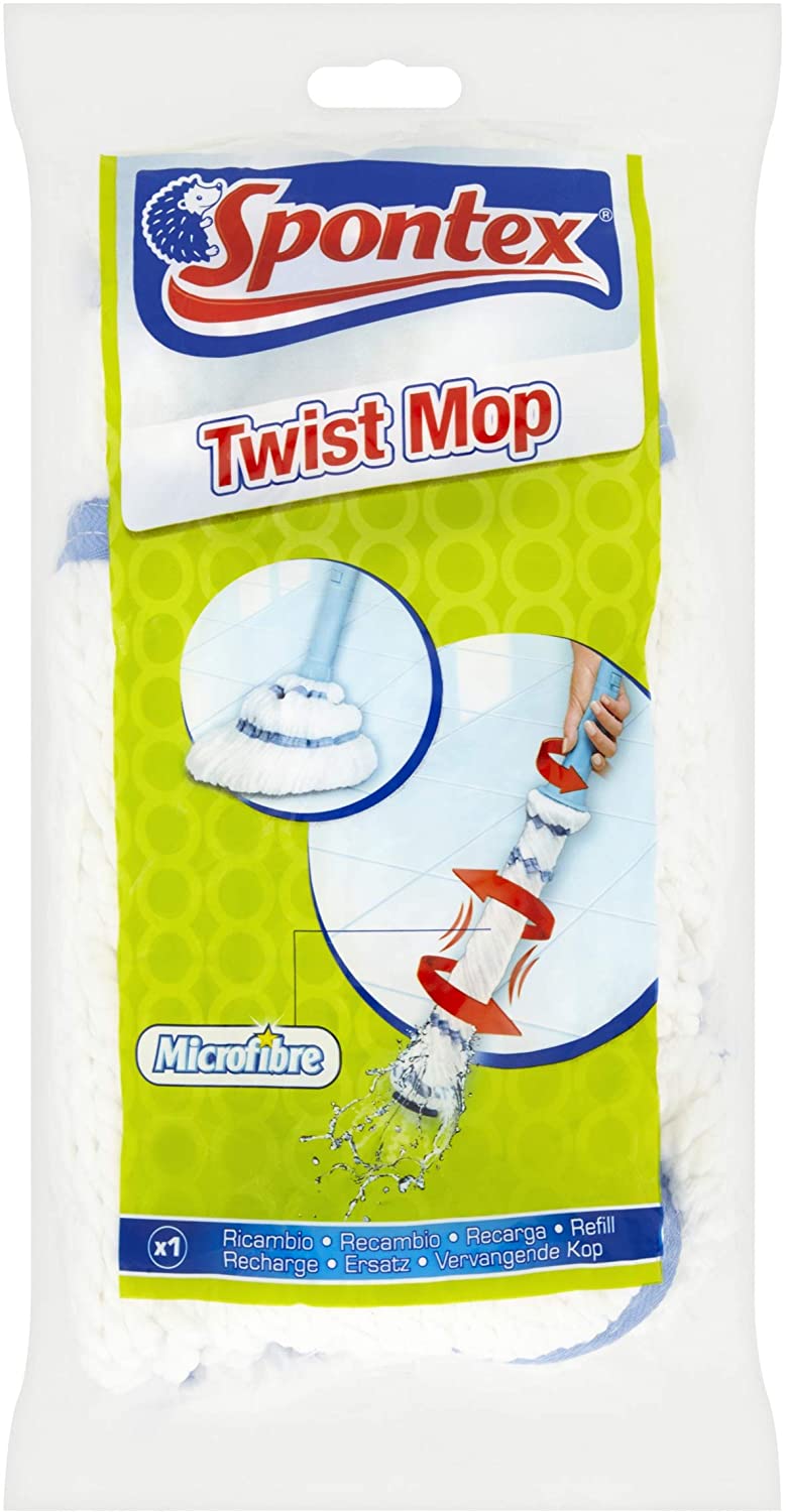 Spontex Twist Mop Refill, White