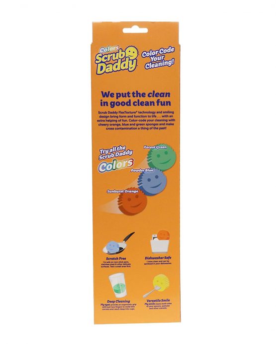 Scrub Daddy Colors Pack of 3 - Texture Changing Scrubber and Sponge - Image 2
