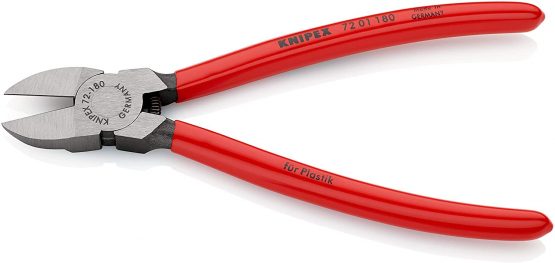 KNIPEX Diagonal Cutter for plastics (180 mm) 72 01 180 - Image 2