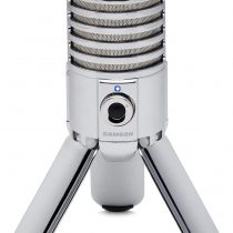 Samson Meteor Mic - Portable USB Studio Quality Condenser Microphone - High Performance, General Purpose/Podcast/Gaming/Music Recording Microphone, 16-bit, 44.1/48kHz resolution, Silver Chrome